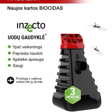 Naujos kartos BIOCIDAS – Inzecto gaudyklė nuo uodų